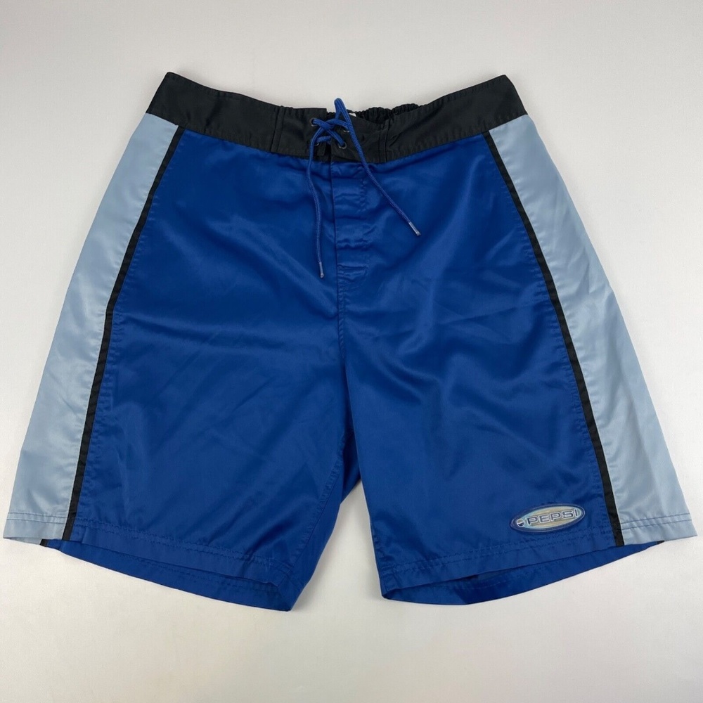 Vintage Pepsi Generation Next Board Shorts Men’s Size L Blue 100% Polyester 90s